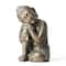 Glitzhome® 18" Faux Bronze Resting Buddha Garden Statue